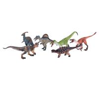 MOJO - 6pc Dinosaur Prehistoric Life Playset | Hand-Painted Toy Figure | Prehistoric Life Collection | True to Life & Highly Detailed | Designed in UK