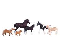 MOJO - 6pc Horses Playset | Hand-Painted Toy Figure | Horses World Collection | True to Life & Highly Detailed | Designed in UK