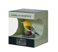 MOJO | American Goldfinch Garden Bird Enthusiast Collection Series 1, Hand-Painted Figurines, Wildlife Collectibles, Toys, Detailed Sculptures with QR Code for Fun Facts