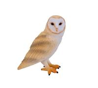 Mojo Toy Figure Barn Owl Collectable Realistic Hand-Painted Brown Mini 4.28x4.28x4.75cm