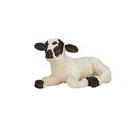 MOJO Black Faced Lamb Lying down Farm Animal Model Toy Figure