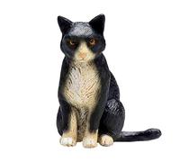 MOJO Cat Sitting Black and White Pet Farm Animal Model Toy Figure