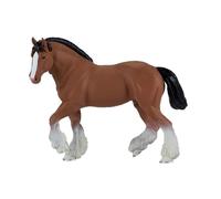 Mojo - Toy Figure - Clydesdale Horse (Brown) - Hand-painted, Highly Detailed