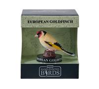 MOJO | European Goldfinch Garden Bird Enthusiast Collection Series 1, Hand-Painted Figurines, Wildlife Collectibles, Toys, Detailed Sculptures with QR Code for Fun Facts