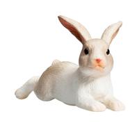 Mojo Fun Rabbit Lying Wildlife Toy Figure 6 cm Length Approx - 387142