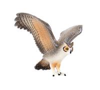 MOJO - Great Horned Owl | Hand-Painted Toy Figure | Woodland Collection | True to Life & Highly Detailed | Designed in UK