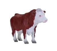 MOJO - Hereford Bull | Hand-Painted Toy Figure | Farm Animals Collection | True to Life & Highly Detailed | Designed in UK