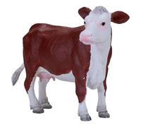 MOJO - Hereford Cow | Hand-Painted Toy Figure | Farm Animals Collection | True to Life & Highly Detailed | Designed in UK