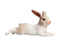 MOJO - Realistic Rabbit Lying | Hand-Painted Toy Figure | Farmland Collection | True to Life & Highly Detailed | Designed in UK