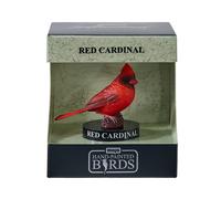 MOJO | American Red Cardinal Garden Bird Enthusiast Collection Series 1, Hand-Painted Figurines, Wildlife Collectibles, Toys, Detailed Sculptures with QR Code for Fun Facts