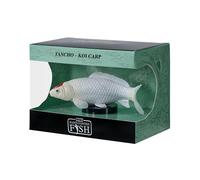 MOJO | Tancho Koi Carp Hand-Painted Fish Figurine, White and Red Decorative Model, Enthusiast Collection Series 1, Japanese Style (Tancho Koi Carp)