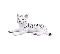 MOJO White Tiger cub lying down Wildlife Animal Model Toy Figure