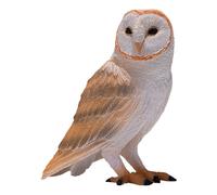 Mojo Toy Figure Barn Owl Collectable Realistic Hand-Painted Brown Mini 4.28x4.28x4.75cm
