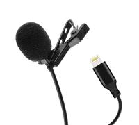 MOJOGEAR Clip Microphone with Lightning Connector Compatible with iPhone 11/12/13/14 with Lightning