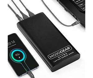 MOJOGEAR ULTRA 26,800 mAh 100W Laptop Power Bank - With Power Delivery & Quick Charge - Black