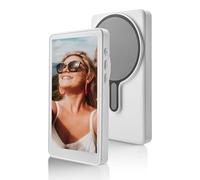 MOJOGEAR VS3 Selfie Vlog Monitor Wireless + Wired - 4.02 Inch IPS Screen for Smartphone Rear Camera - Vlog Monitor with 1500 mAh Battery and Bluetooth Remote Control - White