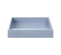 Mojoo Lux lacquered decorative tray 19x19x3,5 cm Powder blue