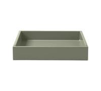 Mojoo Lux lacquered decorative tray 19x19x3,5 cm Sage