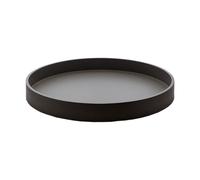 Mojoo Matte lacquered decorative tray Ø30x4 cm Black