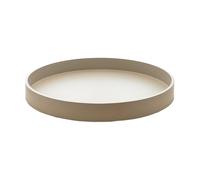 Mojoo Matte lacquered decorative tray Ø30x4 cm Fawn