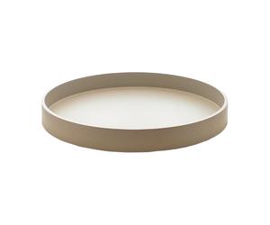 Mojoo Matte lacquered decorative tray Ø30x4 cm Fawn
