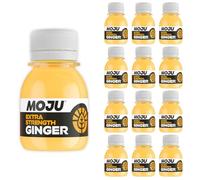 MOJU Extra Strength Ginger Shot Bottles (12 x 60ml) Immune Support, Natural Ingredients, No Added Sugars or Sweeteners, Vegan, Ginger Shots, Your Natural Daily Wake Up