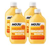 MOJU Ginger Dosing Bottles (4 x 420ml Pack, 28 Shots Total) Immune Support, Natural Ingredients, No Added Sugars or Sweeteners, Vegan, Ginger Shot
