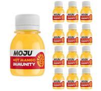 MOJU Hot Mango Immunity Shots (12 x 60ml), Source of Vitamin C and D3