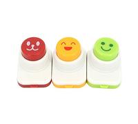 MoJyetli DIY Sushi Tool, 3Pcs Smile Face Laver Seaweed Nori Punch Embossing Device Rice Ball Onigiri Mould