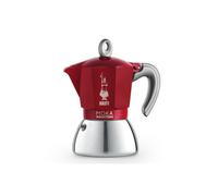 Bialetti Moka Induction 6 Cup Espresso Maker Red