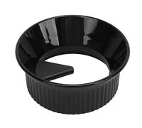 Moka Pot Dosing Funnel, Stovetop Coffee Maker Distribution Tool Italian Coffee Maker Dosing Ring for Moka Express (Black For Six 300ml)
