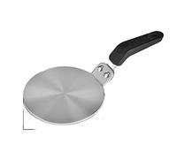 Moka Pot Induction Hob Converter Plate, Induction Adapter Plate for Coffee Pot, Stainless Steel Heat Difusser Converter Disk with Ergonomic Handle for Milk Coffee Cookware, 5inch