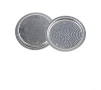 Moka Pot Sealing Ring Set 6 Cups with 2 Stainless Steel Filters and 4 Silicone Seals for Espresso Coffee Machine Aluminium Hob Replacement Parts (6Cup)