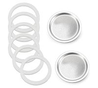 Moka Pot Spare Parts Replacement for Bialetti 9 Cup Gasket and Plate