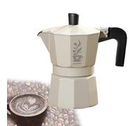 Moka Pot, Stovetop Coffee Makers Induction Compatible Electric Ceramic Heaters Portable for Espresso Italian Coffee with Xtraction Filter Paper Powder Distributor
