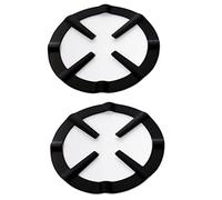 Moka Pot Trivet,2 PCS Universal Mocha Pot Stand Gas Ring Stove Rack Non-Slip Wok Ring Pan Support Rack Support Ring Cooktop Kitchen Supplies Accessories for Gas Stove Hobs Cooker, Black