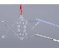 Mokaba Chakra Optically Clear Quartz Crystal Singing Merkaba Sound Therapy Meditation Yoga,with Two Types Crystal Singing Bowl Striker(7 inch)