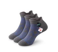 Mokah Stone Diabetic Socks for Men Women, COOLMAX LYCRA Loose Soft Top Ankle Socks for swollen feet and ankles, 3 Pairs