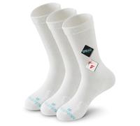 Mokah Stone Diabetic Socks for Men Women, COOLMAX LYCRA Soft Top Crew Socks for swollen feet and ankles, Seamless, 3 Pairs