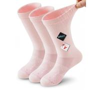 Mokah Stone Diabetic Socks for Men Women,Moisture Wicking Soft Top Socks, Extra Wide Socks, Seamless, 3 Pairs