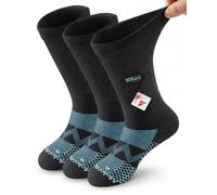 Mokah Stone Diabetic Socks for Men Women,Moisture Wicking Soft Top Socks, Extra Wide Socks, Seamless, 3 Pairs