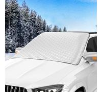 Mokani Windscreen Covers Frost, Car Windscreen Cover for Winter, Magnetic Car Windshield Cover, Snow Ice Frost Sun Dust Water Protective Front Window Cover for Cars SUVs (167x148cm)