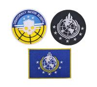 mokarier Super Earth Embroidered Patch Game Patch Iron on Logo Vest Jacket Cap Hoodie Backpack Patch Iron On/sew on Patch (A)