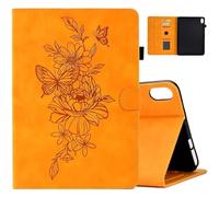 MOKASE Case for 2021 iPad Mini 6th Generation 8.3 inch Case, Suede Leather Multi-Angle Folio Stand Cover, Smart Auto Wake/Sleep with Pen Holder & Card Slots for 8.3" iPad Mini 6 2021 Release, Yellow
