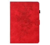 MOKASE Case for 6" Kindle Paperwhite 5/6/7/10th Generation 2012-2018 (Model: EY21 / DP75SDI / PQ94WIF), Suede Leather Protective Cover with Stand, Auto Wake/Sleep Function with Pen Holder, Red