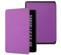 MOKASE Case for 7" Kindle Paperwhite (12th Generation, 2024) & Kindle Colorsoft Signature Edition, Slim Lightweight PU Leather Protective Cover with Auto Wake/Sleep, Purple