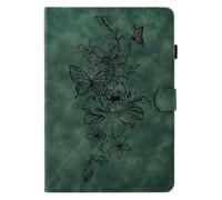 MOKASE Case for 7" Kindle Paperwhite (12th Generation, 2024) & Kindle Colorsoft Signature Edition, Suede Leather Cover with Stand, Support Auto Wake/Sleep with Pen Holder, Green