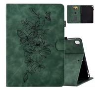MOKASE Case for iPad 9th/8th/7th Generation 10.2 inch 2021-2019 Release, Suede Kickstand Multi-Angle Protective Cover with Auto Wake/Sleep with Pen Holder & Card Slots for iPad 10.2/Pro 10.5, Green