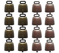 Mokassy 16PCS Cow Horse Sheep Grazing Copper Bells Small Brass Bells Cattle Goat Farm Loud Bell Long Distance Horse Iron Bells
