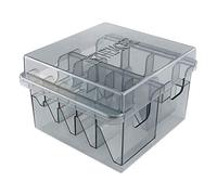 Mokassy Grid Base Storage Box for 8Pcs Hair Clipper Trimmer Limit Comb Guide Comb Barber Tool for Guide Combs